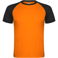 Fluor Orange, schwarz